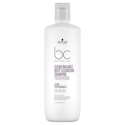 Schwarzkopf Bonacure Clean Balance Deep Cleansing Shampoo  - 1000ml