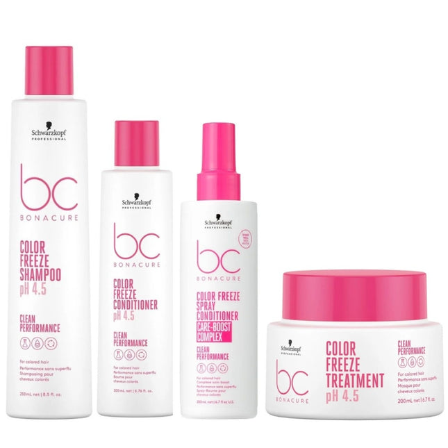 Schwarzkopf Bonacure Clean Performance Color Freeze Care XXL Set - 250+200+200+200ml
