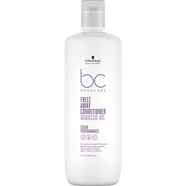 Schwarzkopf Bonacure Clean Performance Frizz Away Conditioner - 1000ml