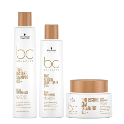 Schwarzkopf Bonacure Clean Performance Time Restore Care Set - 250+200ml+200ml