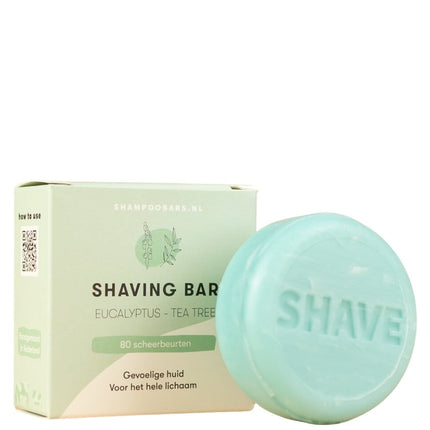 ShampooBars Shaving Bar Eucalyptus & Tea Tree Sensitive - 60g
