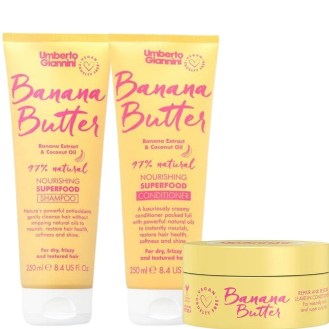 Umberto Giannini Banana Butter Set - 250+250+200ml