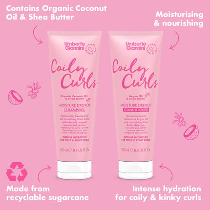 Umberto Giannini Coily Curls Moisture Conditioner - 250ml