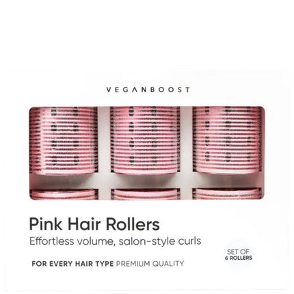 Veganboost Hair Rollers Pink