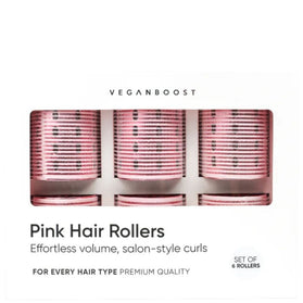 Veganboost Hair Rollers Pink