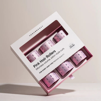 Veganboost Hair Rollers Pink
