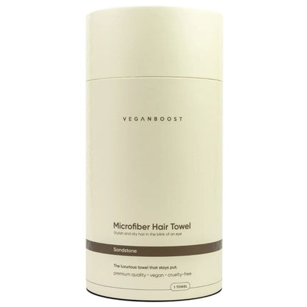 Veganboost Hair Towel Sandstone