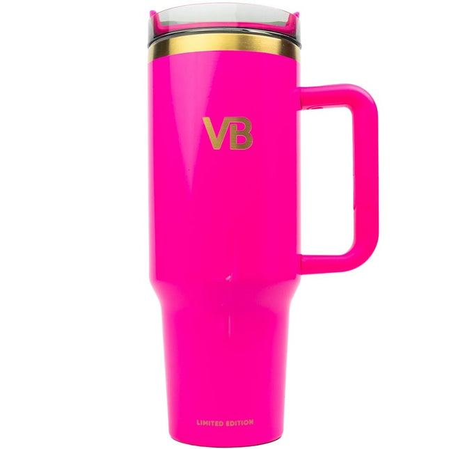 Veganboost Hydrator Hot Pink Candy Water Bottle
