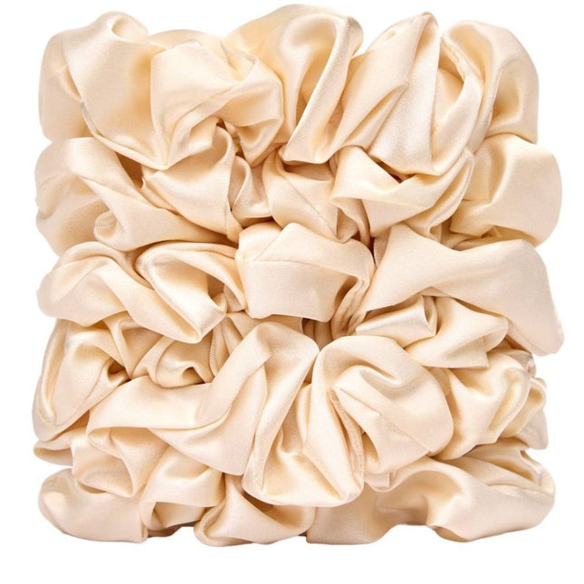 Veganboost Satin Scrunchies Nude Big Size - 6pcs