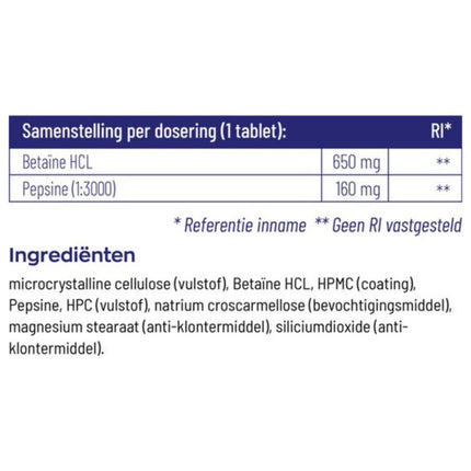 Vitakruid Betaïne HCL 650mg - 120pcs