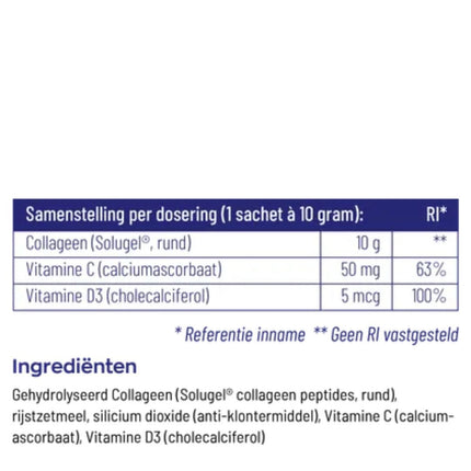 Vitakruid Collageen Solugel® Sachets 99% Puur- 25x10gr.