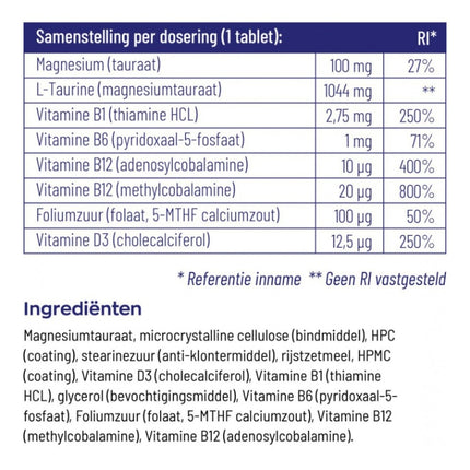 Vitakruid RelaxComplex Magnesiumtauraat & Vitamine D3