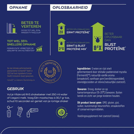 Vitakruid Vegan Protein Fermented by Shiitake - 921gr