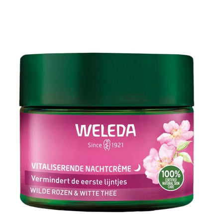 Weleda Wilde Rozen & Witte Thee Vitaliserende Nachtcrème - 40ml