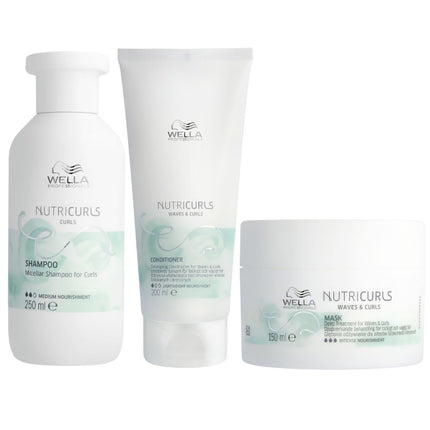 Wella Nutri Curls Luxe Set - 250+200+150ml