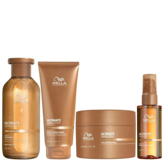 Wella Ultimate Smooth Complete Set - 250+200+150+100ml