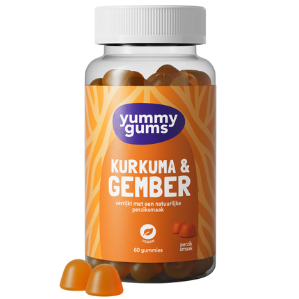Yummygums Kurkuma & Gember Gummies - 60pcs