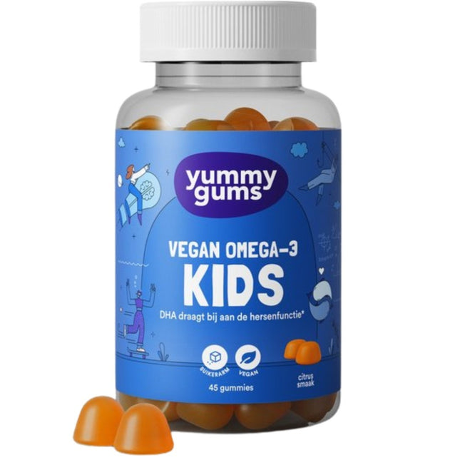 Yummygums Vegan Omega-3 Kids Gummies - 45pcs