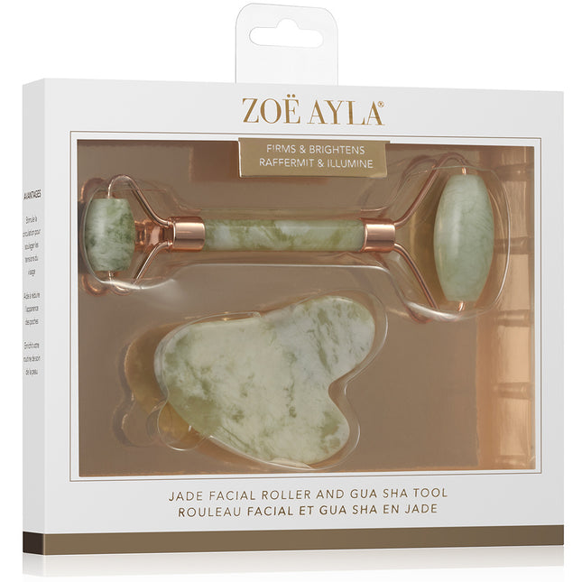 Zoe Ayla Jade Gua Sha and Roller Set