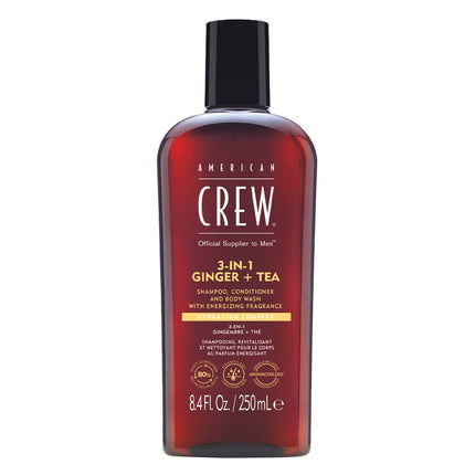 American Crew 3-in-1 Shampoo, Conditioner & Body-Wash Ginger Tea