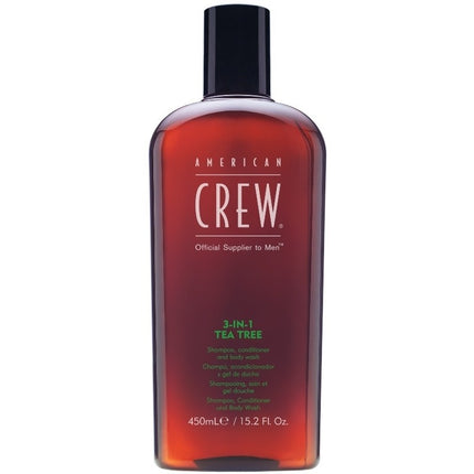 American Crew 3-in-1 Tea Tree shampoo, conditioner, body wash