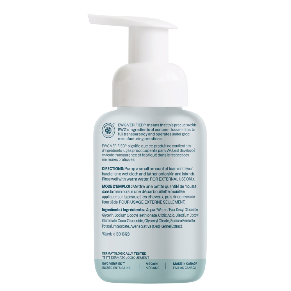 Attitude Baby Leaves 2 in 1 Oatmeal Sensitive Foaming Wash Unscented - 250ml