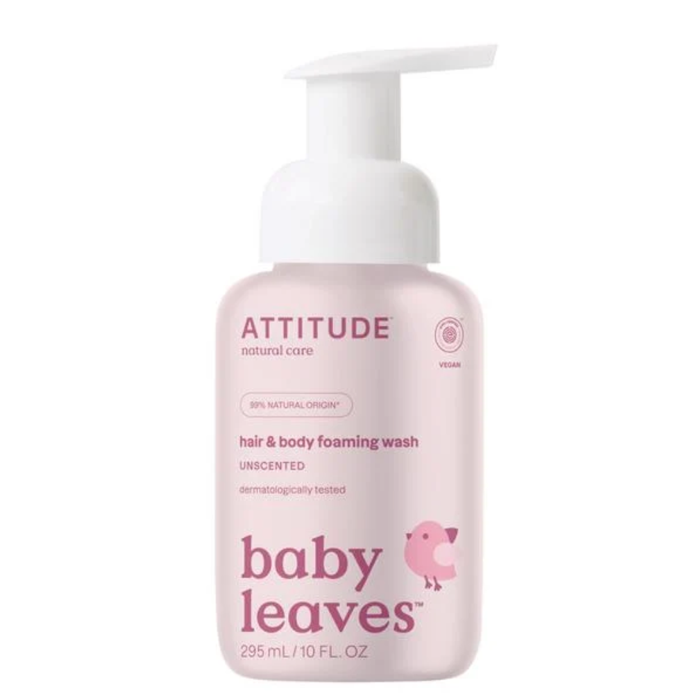 Attitude Baby Leaves 2in1 Foaming Wash Fragrance Free - 295ml