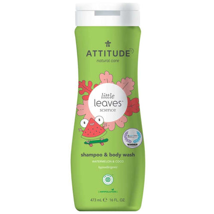 Attitude Little Leaves 2in1 Watermelon Cocos Shampoo  - 475ml