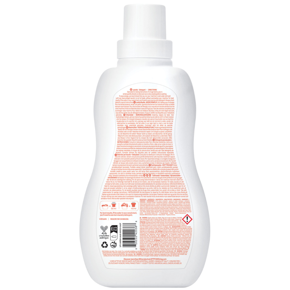 Attitude Little Ones Baby Vloeibaar Wasmiddel  Pear/Nectar  - 1050ml