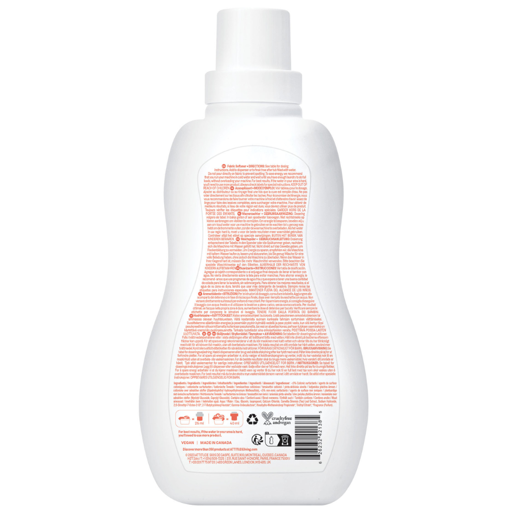 Attitude Little Ones Baby Vloeibaar Wasverzachter Pear/Nectar - 1050ml