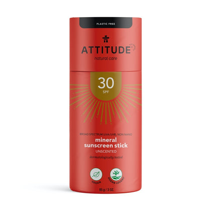 Attitude Mineral Sunscreen SPF30 Unscented - 60gr.