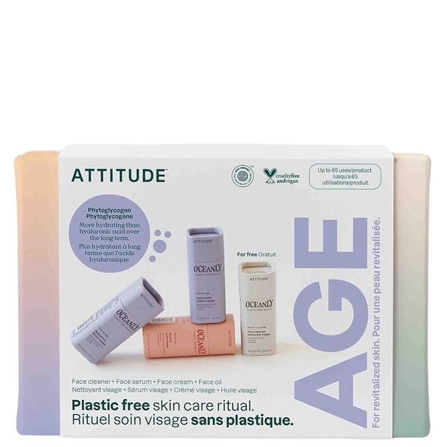 Attitude Oceanly Phyto Age Anti-Aging Skin Routine - 4x8.5gr.