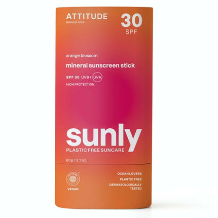 Attitude Sunly SPF30 Orange Blossom Plastic Free - 60gr.