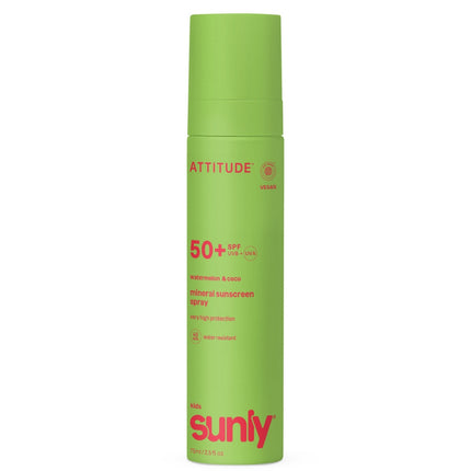 Attitude Sunly Sunscreen Spray Kids SPF50 Watermelon - 75ml