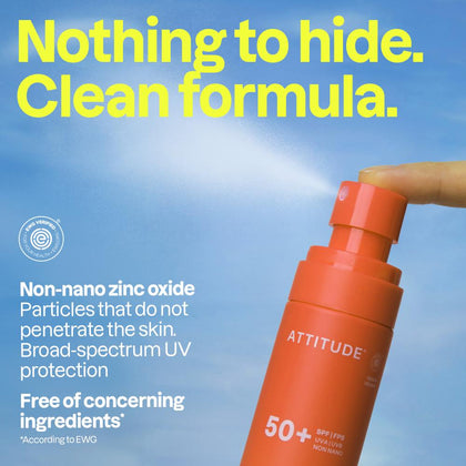 Attitude Sunly Sunscreen Spray SPF50 Tropical Coco - 75ml