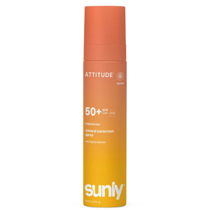 Attitude Sunly Sunscreen Spray SPF50 Tropical Coco - 75ml