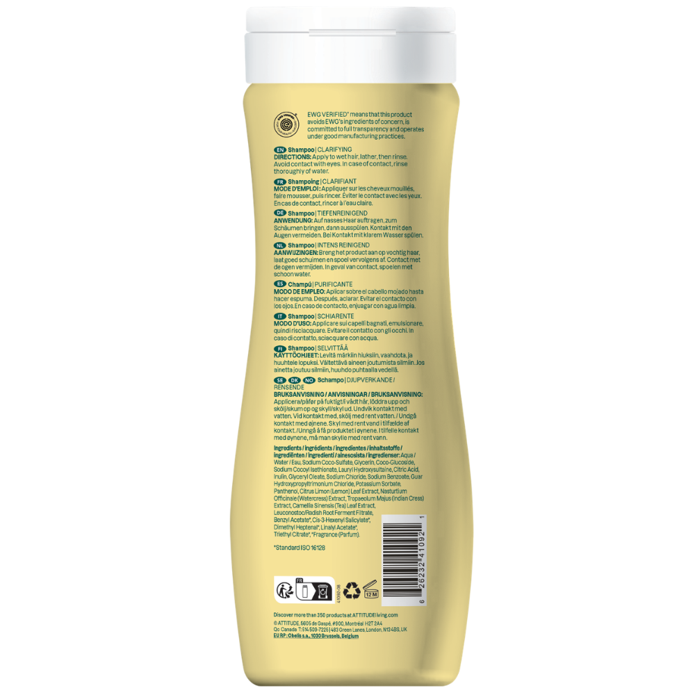 Attitude Super Leaves Shampoo Clarifying - 473ml