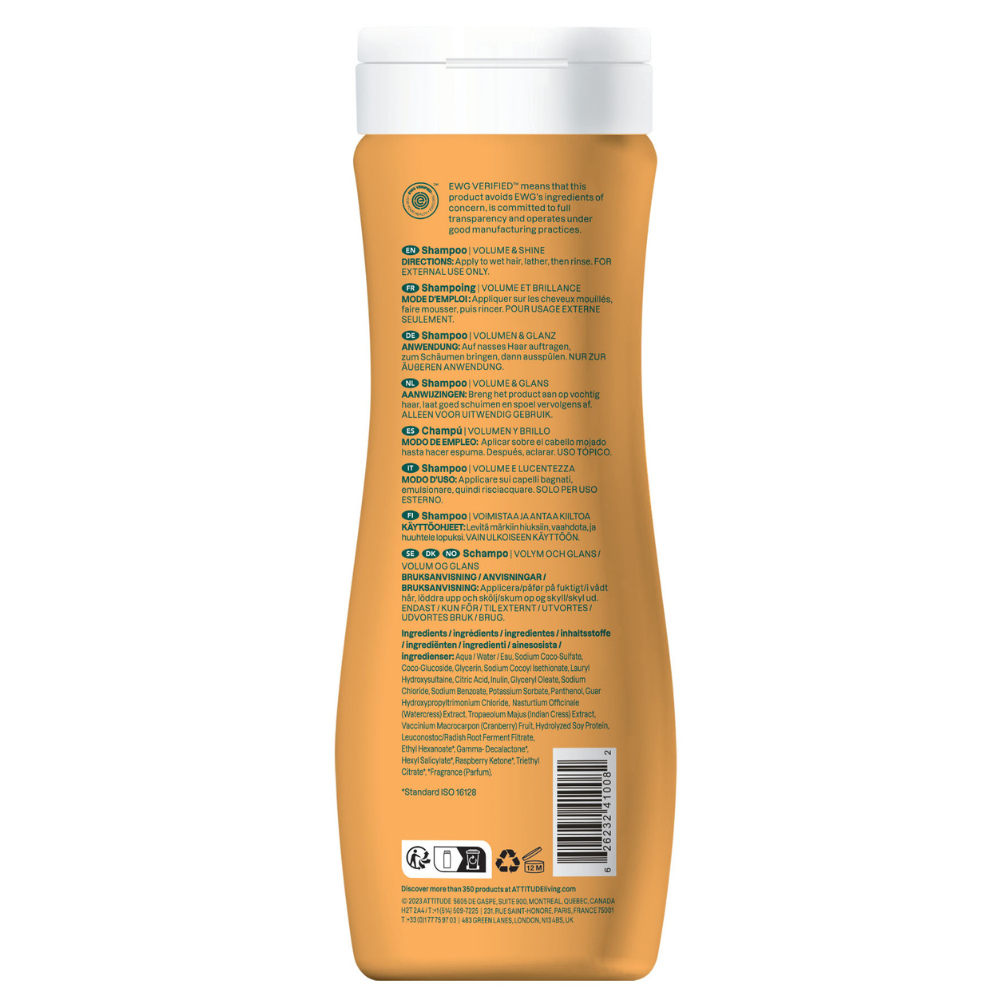 Attitude Super Leaves Shampoo Volume & Shine - 473ml
