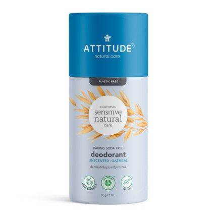 Attitude Unscented Baking Soda Free Deodorant - 85gr