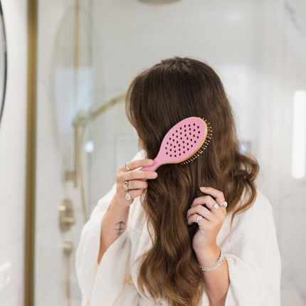 Bamboom Detangler Pink Flamingo Hairbrush - Large