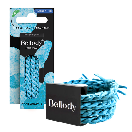 Bellody Haargummie Elastiek - Mykonos Blue