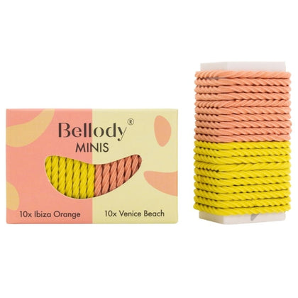 Bellody Haargummie Mini Elastiek - Geel en Oranje