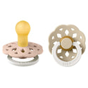 BIBS Boheme 2 Pack -  Blush/Vanilla NIGHT Spenen