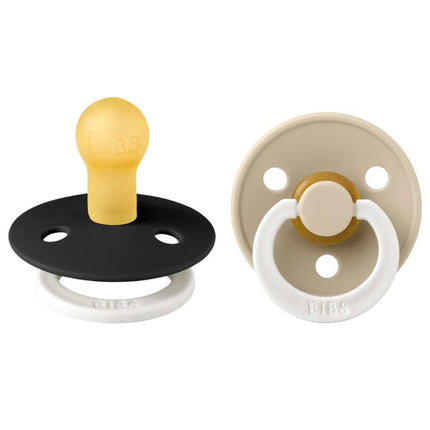 BIBS Colour 2 Pack - Black/Vanilla Spenen - NIGHT