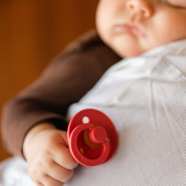 BIBS Colour 2 Pack - Dusty Pink/Coral Spenen