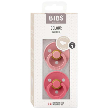 BIBS Colour 2 Pack - Pink/Coral - Anatomisch Spenen