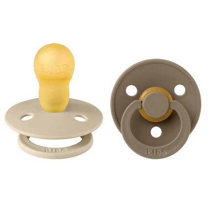 BIBS Colour 2 Pack - Vanilla/Dark Oak - Maat 3 Spenen