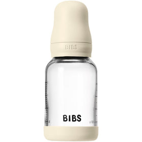 BIBS Glass Baby Bottle Siliconen  Slow Flow - 120 ml