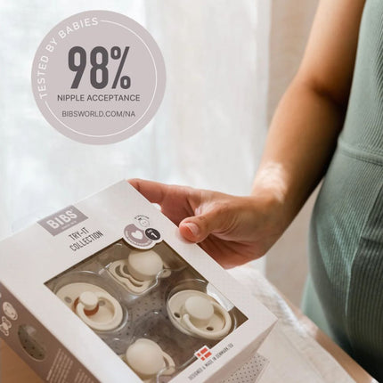 BIBS Try-it-Collection Nipple Try Pack Baby blue size 1 - 4pcs