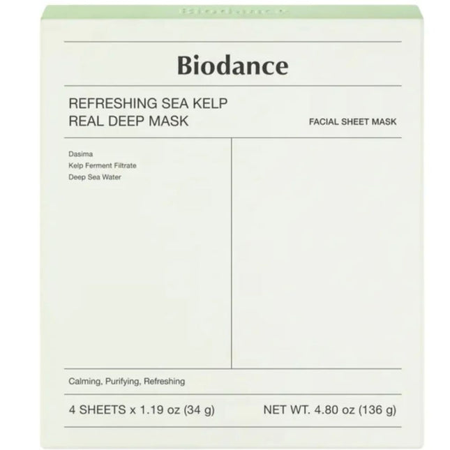 Biodance Refreshing Sea Kelp Real Deep Mask - 4pcs